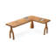 Bureau rectangulaire brun en bois massif-1888333485-1888333479