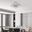 Flausch 8 - Light 60cm Modern Ceiling Light, Dimmable LED Flush Mount with Remote, Rectangle Acrylic Chandelier-1567938448