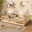 Lit pour tout-petit Montessori, structure en bois de pin (naturel, double)-2004145996-2004146097