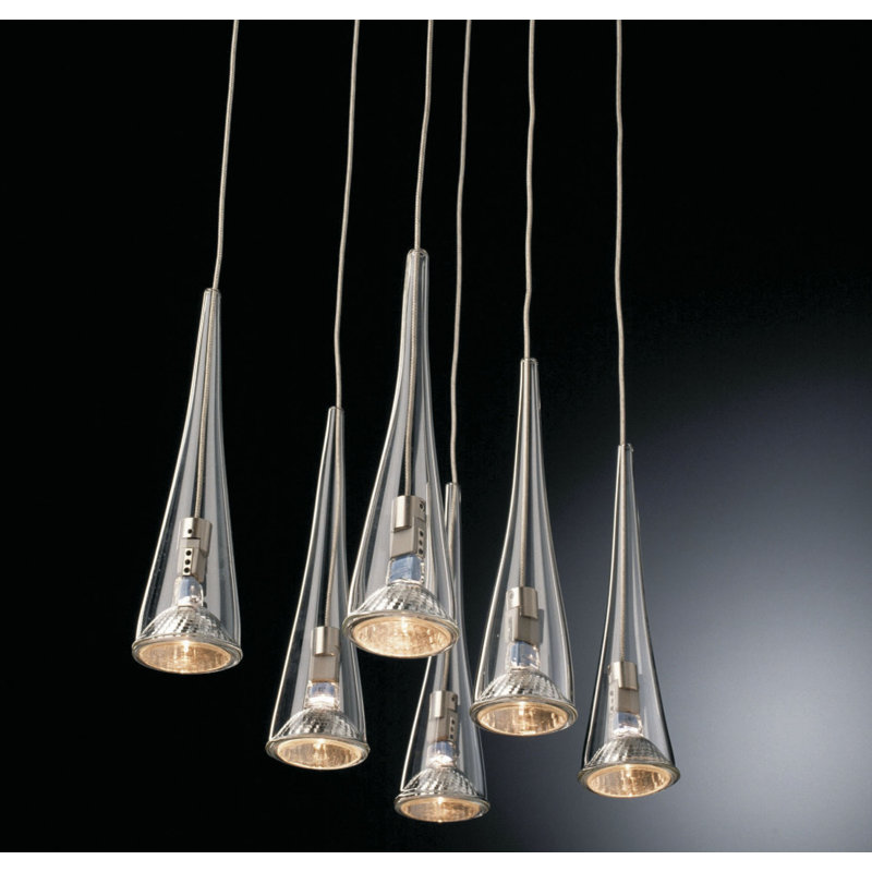 Giancarlo 6 - Light Kitchen Island Pendant