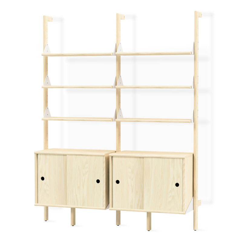 Branch-2 Storage Unit, White/Blonde