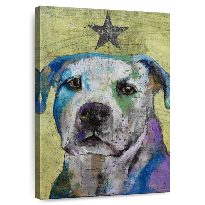 Brampt Pit Bull Terrier, 12" H x 8" W