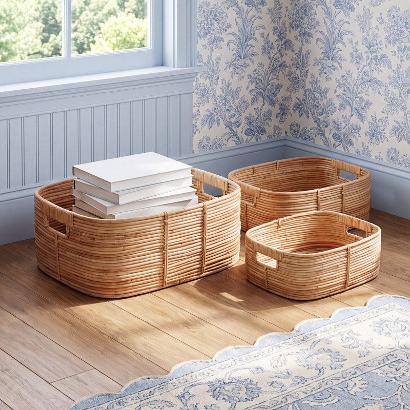Cane Rattan Basket
