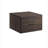 Georgene Industrial Square Modular-Storage Drawer in Walnut