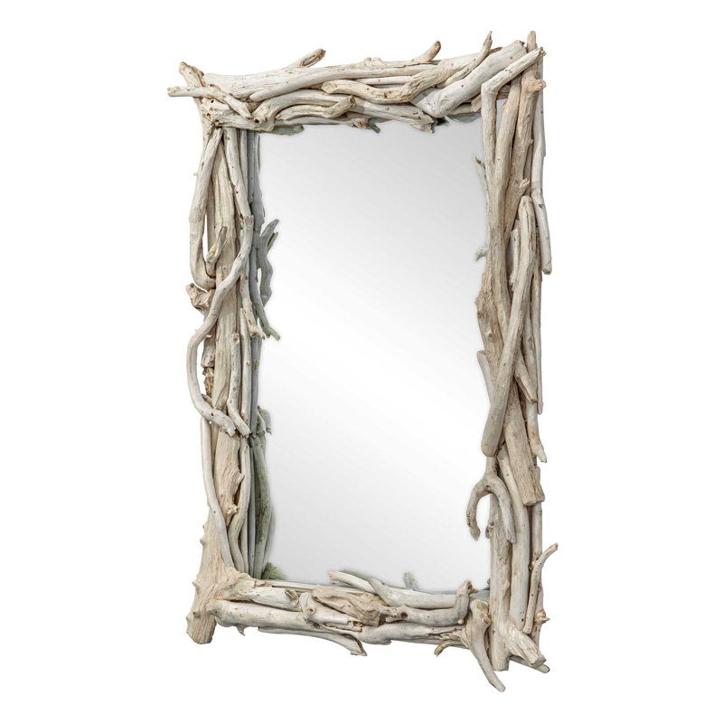  Miroir Rooted, White Wood, Solid Wood