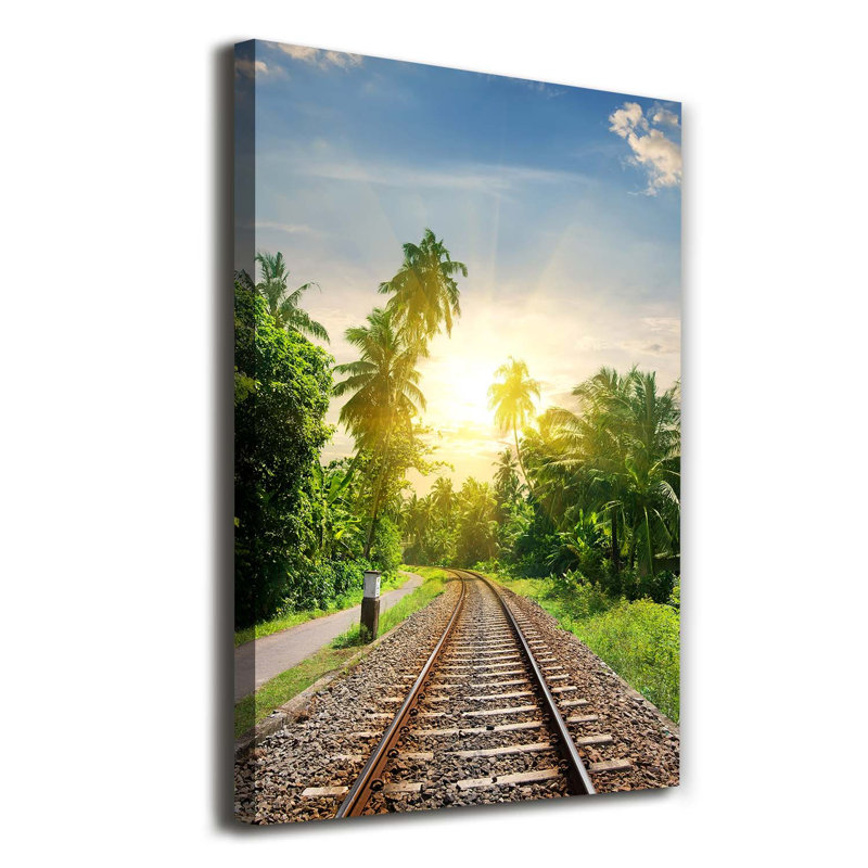 Railroad Tracks - Wrapped Canvas Print