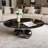Tahmid 39.4" Faux Marble Single Base Round Coffee Table-1711135902