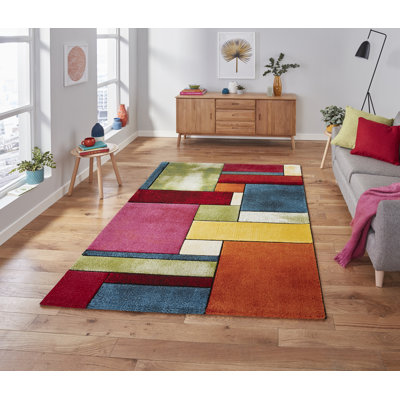 Morrisville area rug Machine Woven Rectangle Multi coloured