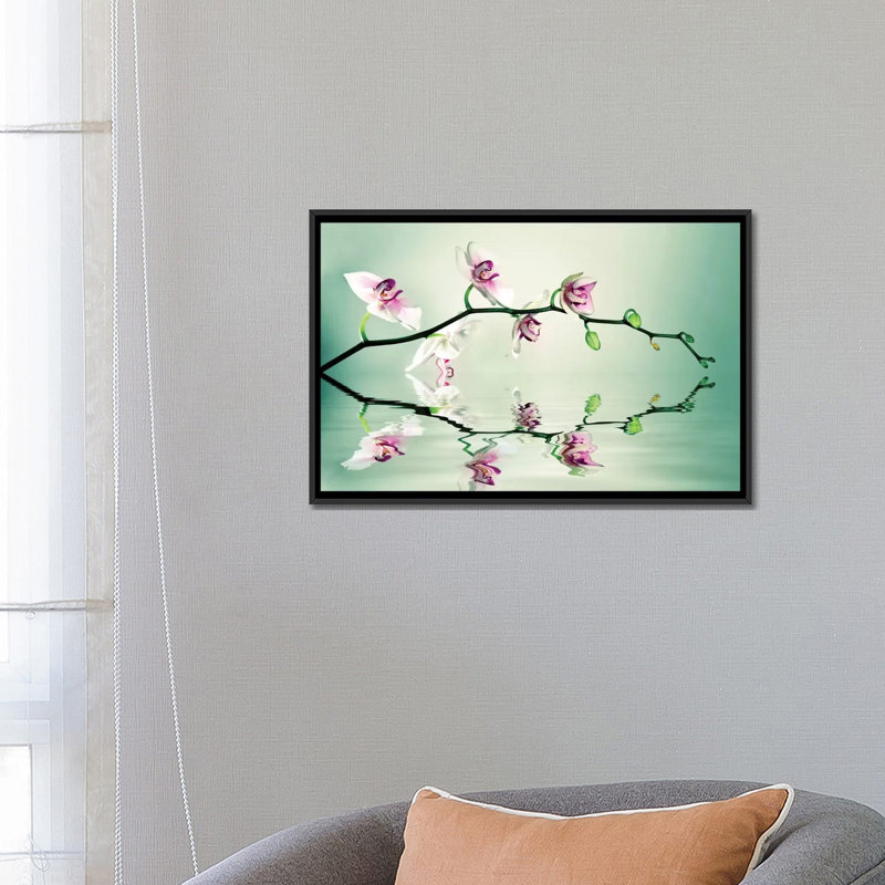 " Zen " by Lee Sie, 18" H x 26" W x 1.5" D, Black Framed Canvas