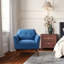 Chaise d'appoint rembourrée de 32,2 po de largeur avec structure en bois massif-124928693