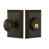 Nostalgic Warehouse New York Plate Single Cylinder Deadbolt