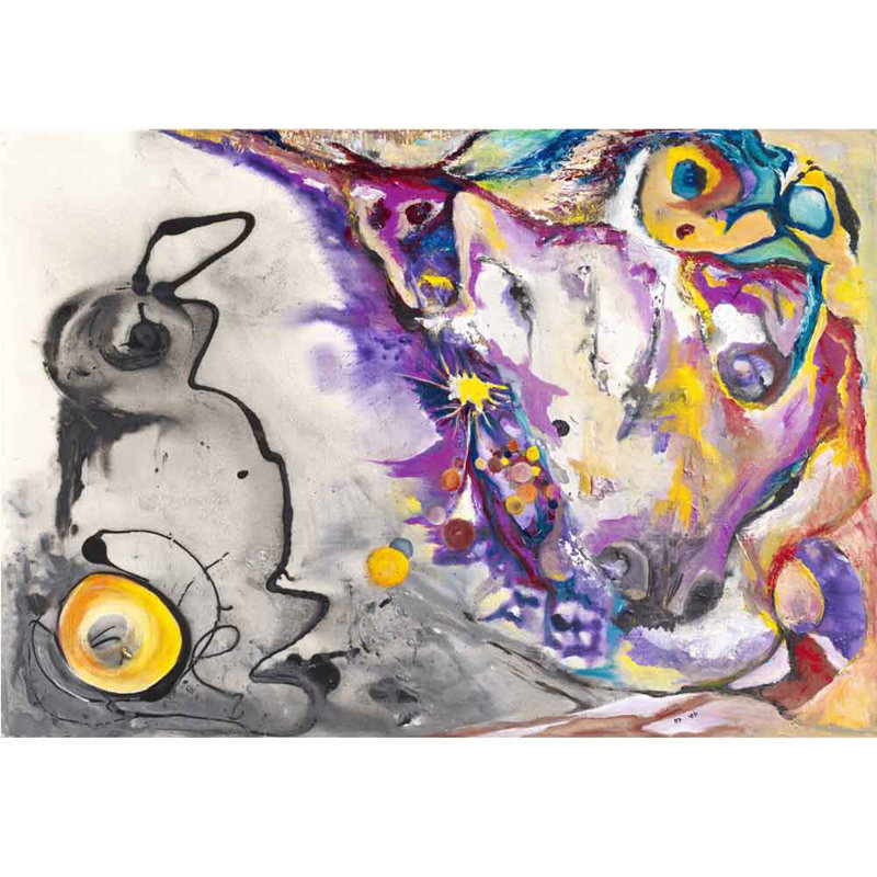 LII - Impression d'art graphique, H 16,5 po x l 24 po