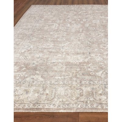 Wool and Viscose Oriental Indoor Rug