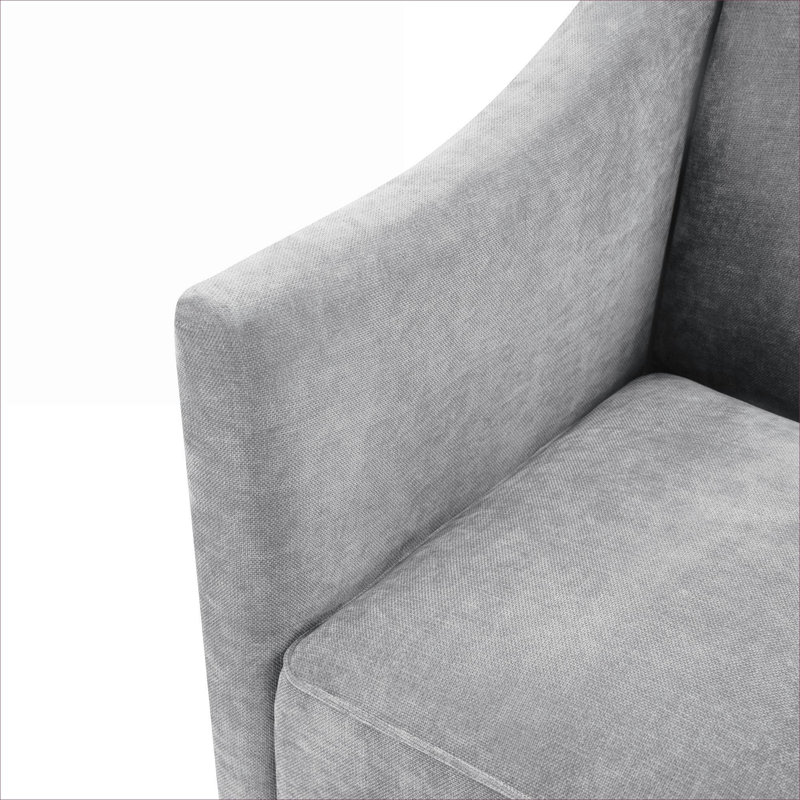 Fauteuil d'appoint rembourré Chenille