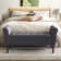 Polyester Tufted Storage Bench