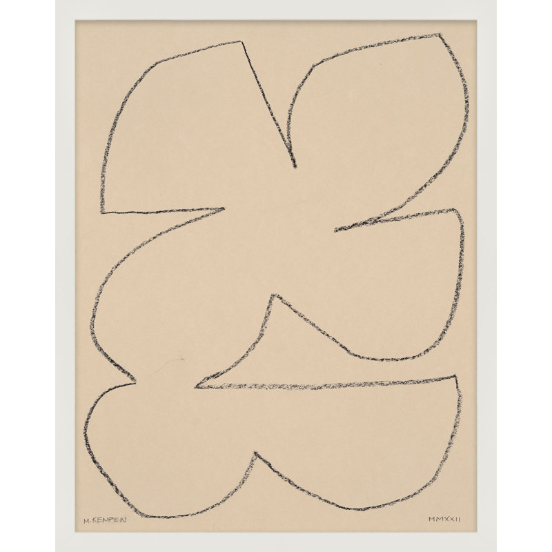 Outlines 4 Print by Michael Kempen, White , 20" H x 16" W x 1.25" D
