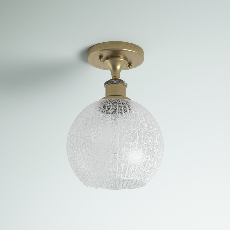 Plafonnier semi-encastré 1 lumière 8 po Baptista