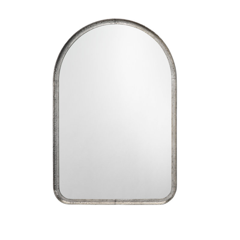 Metal Flat Wall Mirror, Silver