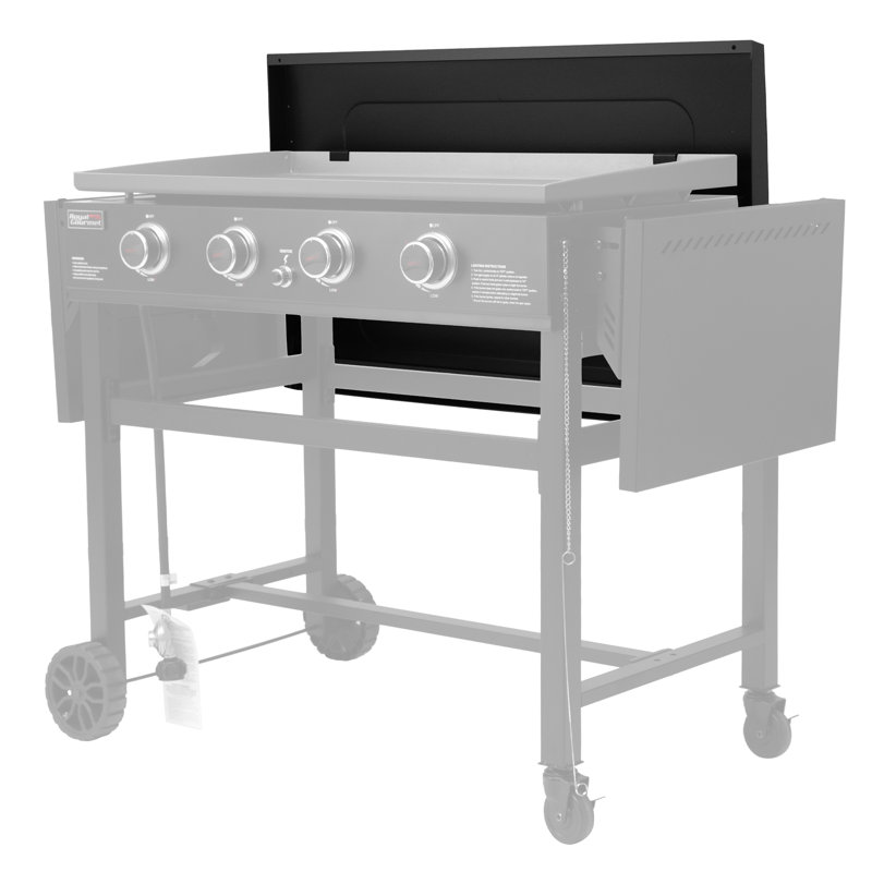 Couvercle de plaque chauffante 38 pouces Royal Gourmet, couvercle rigide pour plaque de cuisson à gaz à 4 brûleurs Royal Gourmet 35 pouces, noir