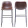 Parveena PU Leather Bar Stools With Back