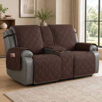 Waterproof Loveseat Recliner Cover with Center Console