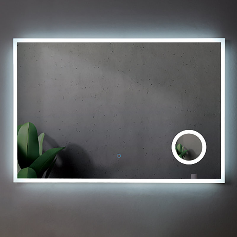 Miroir Kozlov avec loupe, 6000K, 30 po x 48 po