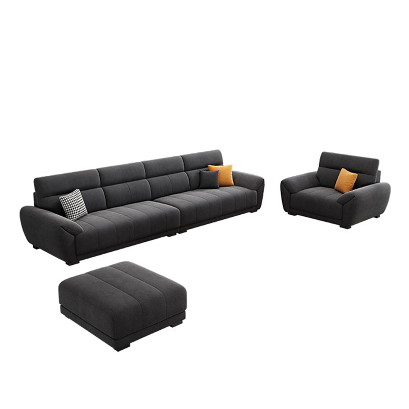 Simple piano keys fabric sofa set