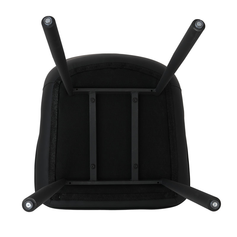 Ensemble de chaises de salle à manger modernes et durables, similicuir, style nordique pour la cuisine