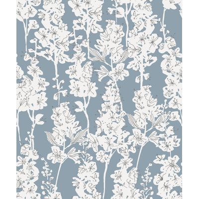 Rouleau de papier peint adhésif L 18 pi x l 20,5 po Larkspur