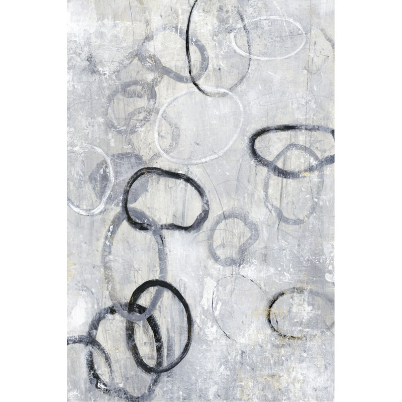 Missing Links II by Tim OToole - Painting Print, 122 cm H x 81 cm W, Black Floater Framed