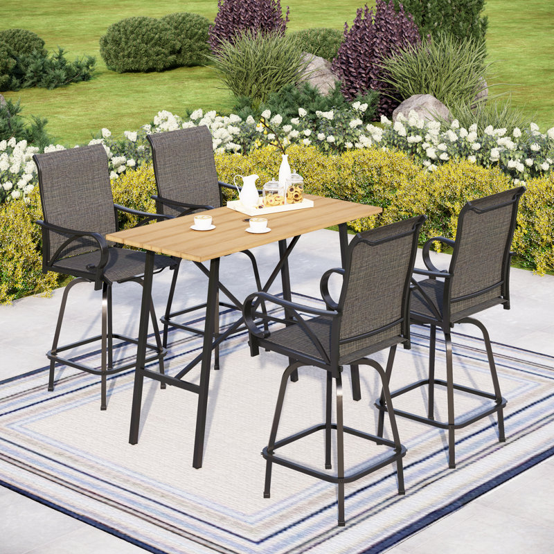 4 - Person Patio Dining Set with Rectangular Table