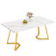 Unfinished Metal Base Dining Table-889820310-889820309