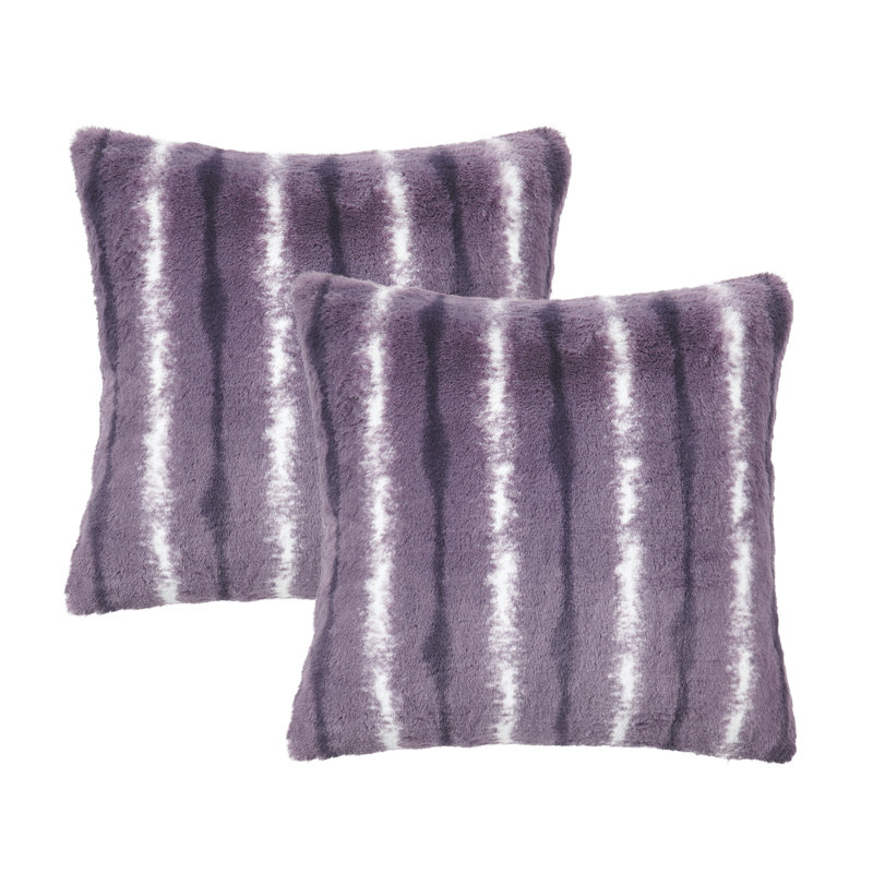 Amanda Animal Print Faux Fur Pillow Cover, Cacuso