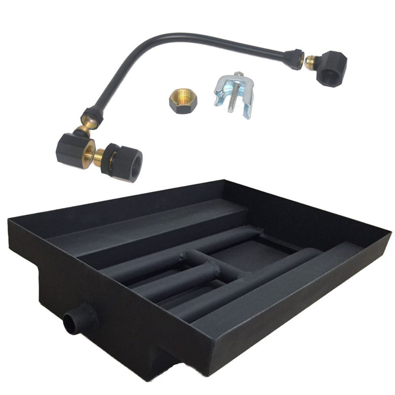 2.75'' x 10'' Steel Fire Pit Accessory, 26.5" H x 2.75" W x 10" D