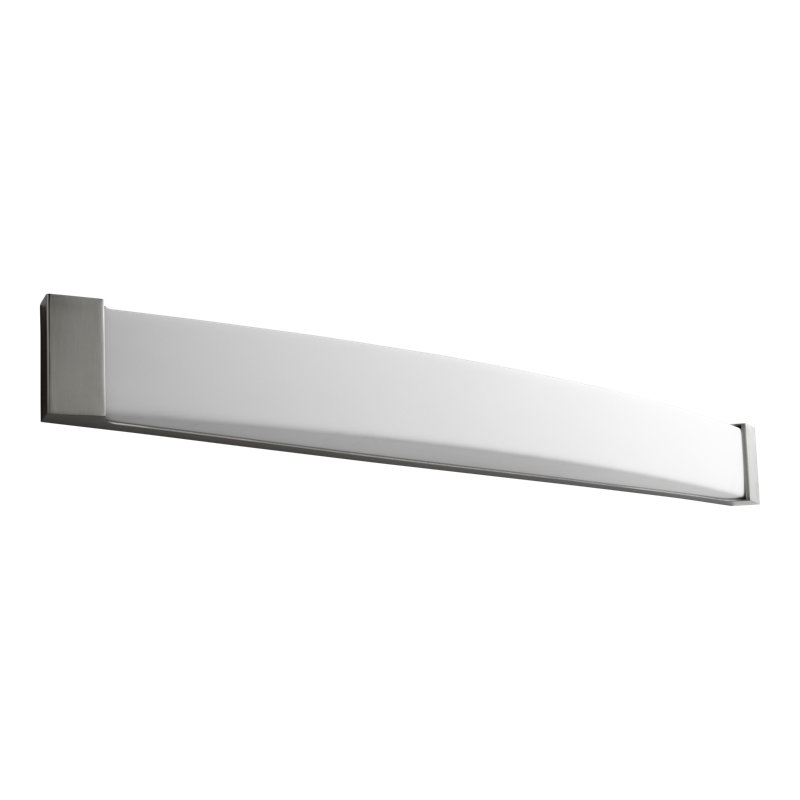 Barre d’éclairage de salle de bain 2 lumières Alivia, Nickel satiné