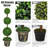 48'' Faux Boxwood Topiary in Cement Pot
