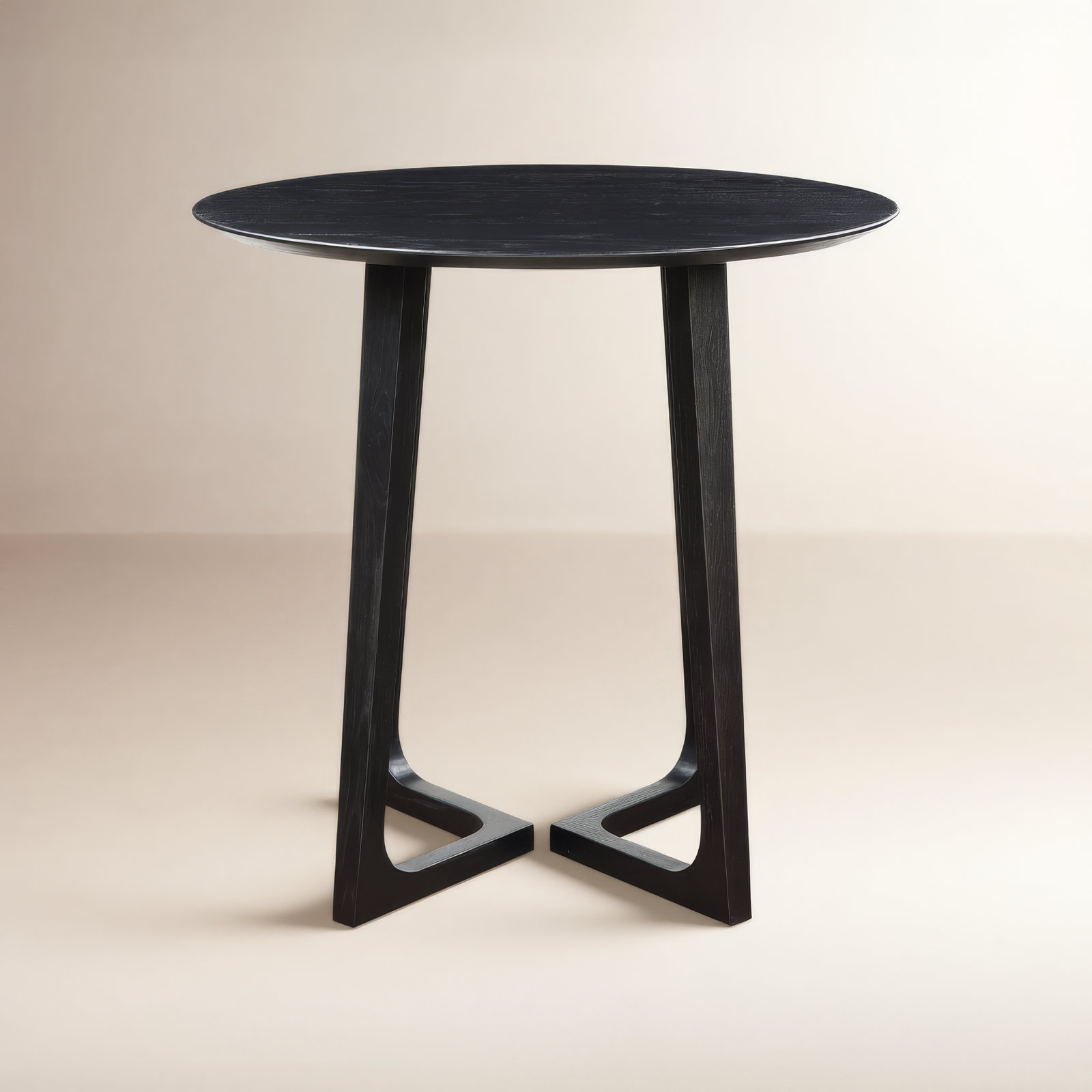 Fischer 38" Dining Table, Black Ash