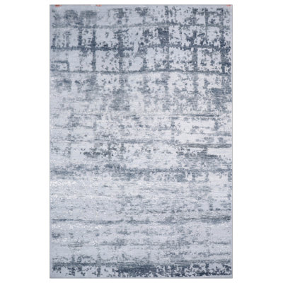 One-of-a-Kind 6' X 9' Area Rug Silver/Black