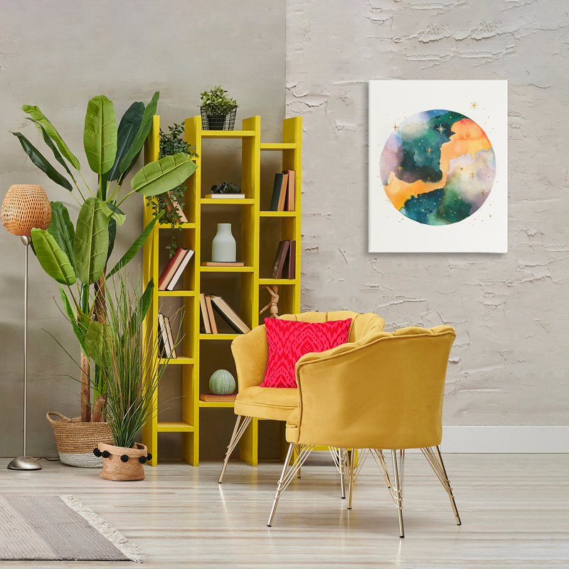 "Outer Space Nebula", art mural par Dorothy Fagan, H 30 po x l 24 po