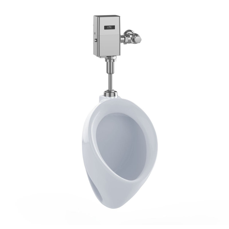 0.5 GPF Vitreous China Wall Mounted Top Spud Urinal, Cotton