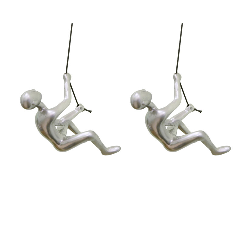 Ensemble de deux sculptures dimensionnelles en résine