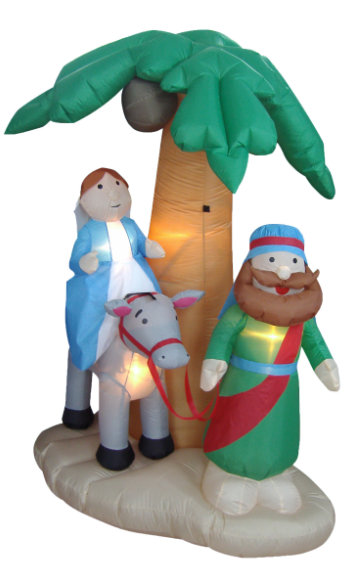 Décoration de noël gonflable crèche