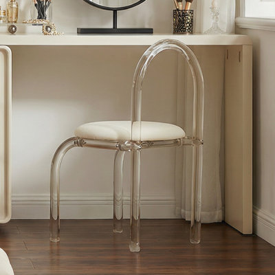 Younes Cream Makeup Vanity -Chair