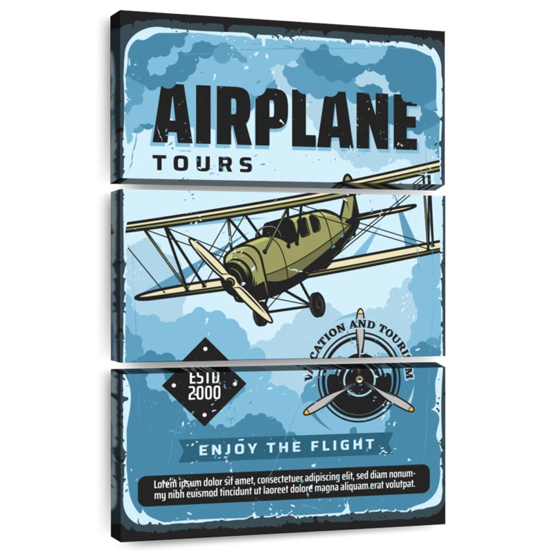 Mehar Airplane Tours, 32" H x 20" W