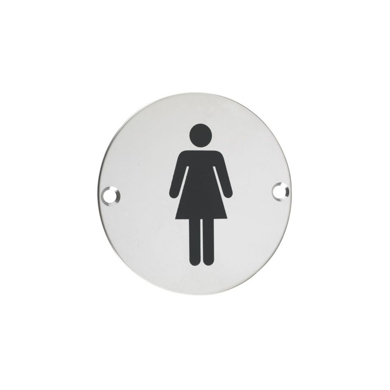 Female Sign, Satin Stainless