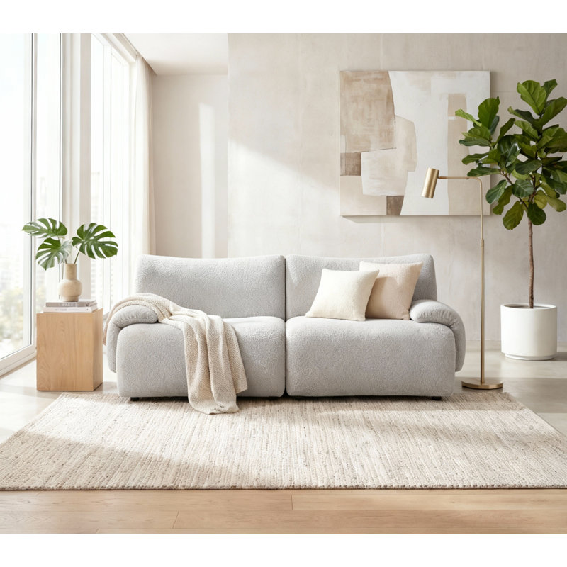 Canapé Wave Plus de 78,5 po Wave Plus, Gris clair