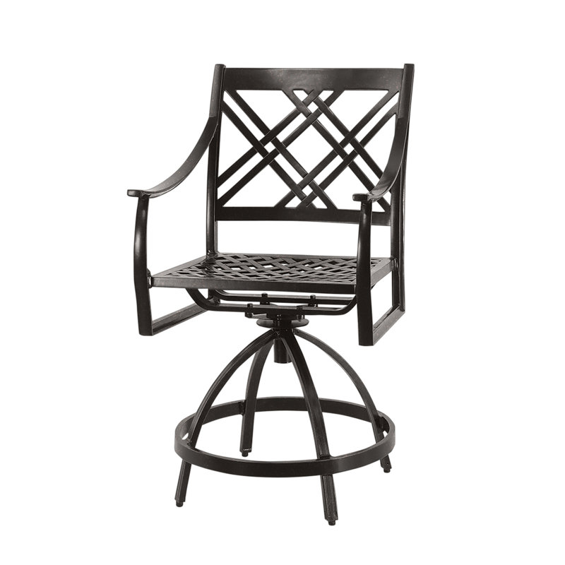 Edge Swivel Balcony Stool, Midnight Gold, 27"