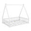 Lit de plancher avec rails et porte, lit de tente avec lattes et clôture-2120107836-2120107835