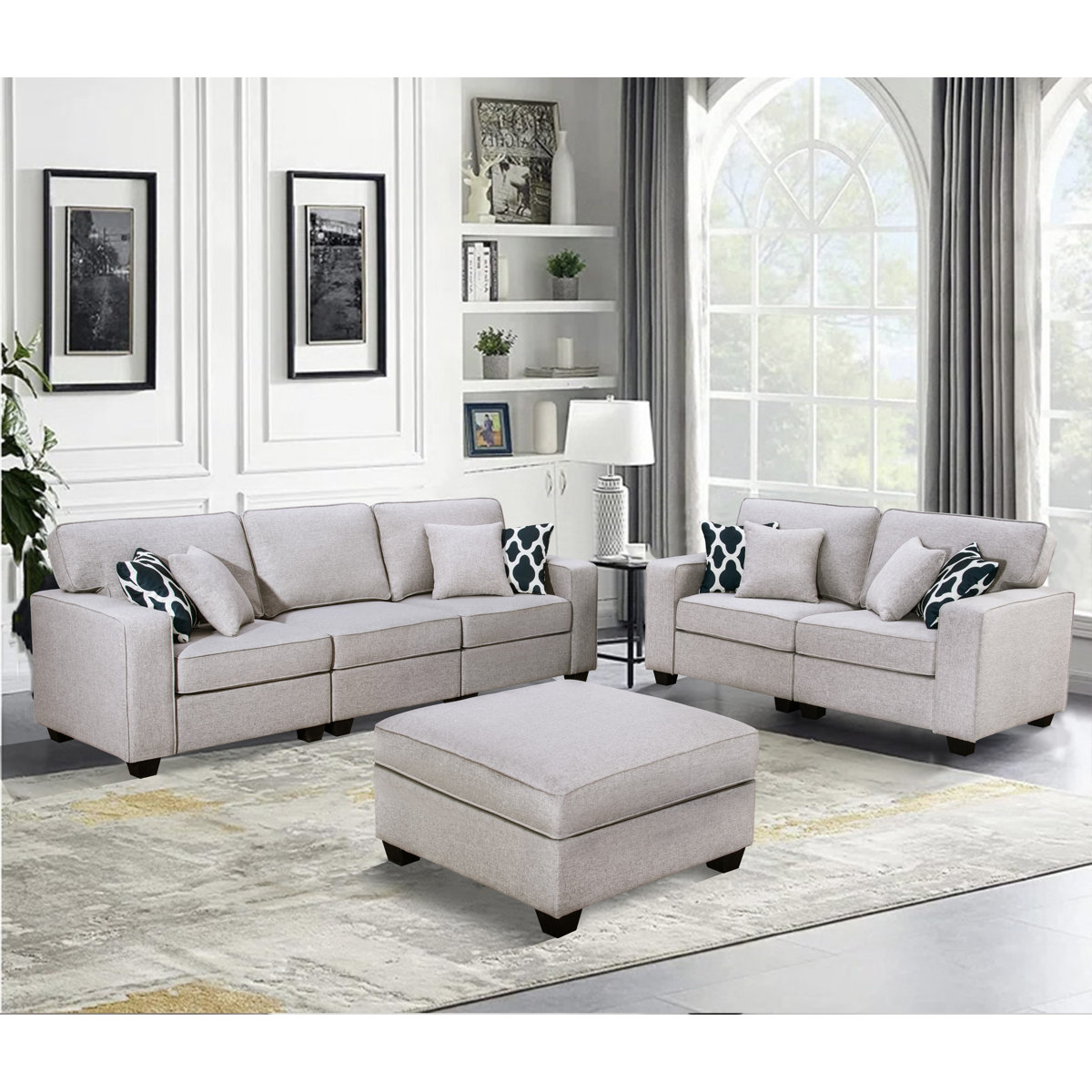 Ebern Designs Abbegale 3 Piece Living Room Set & Reviews | Wayfair