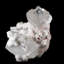 Calcite gracieuse sur calcédoine